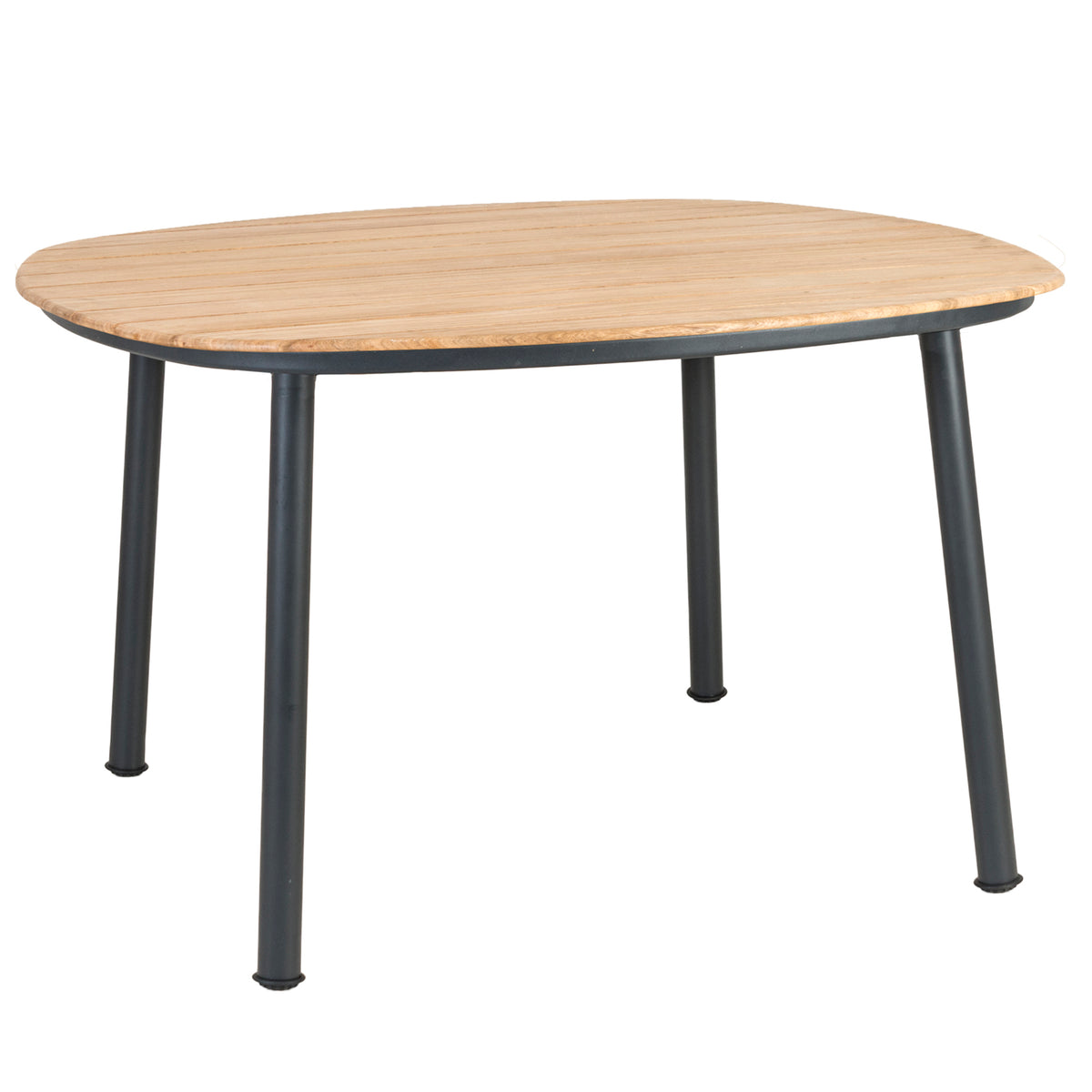 Alexander Rose Cordial Grey Shaped Dining Table with Roble Top (1.2m)