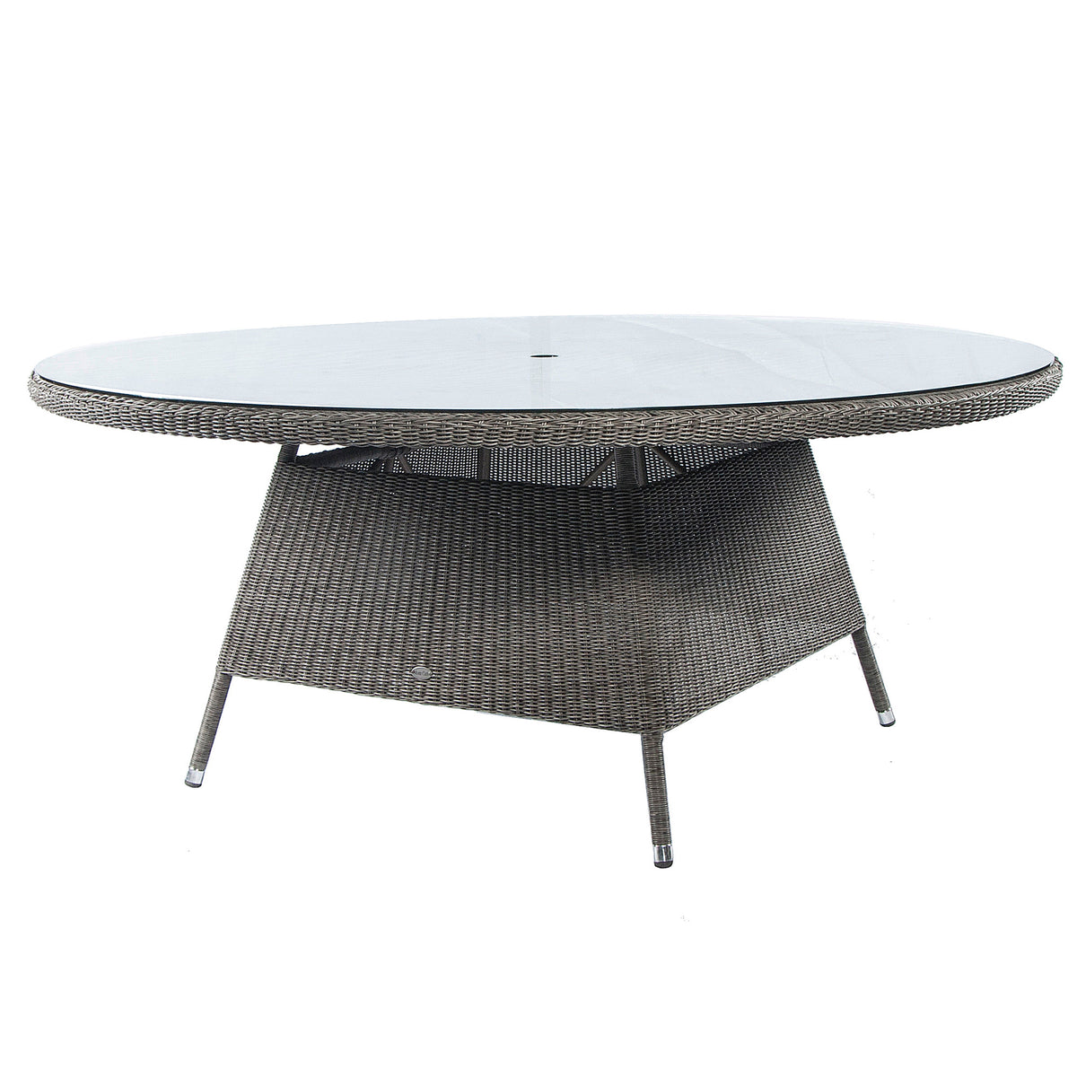 Alexander Rose Monte Carlo Round Glass Top Table (1.8m)