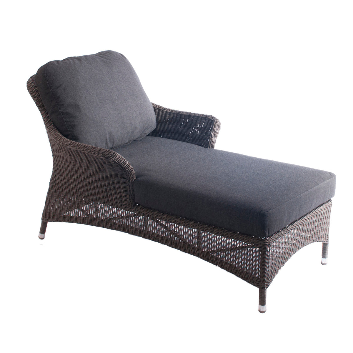 Alexander Rose Monte Carlo Relax Sunlounger with Charcoal Cushion