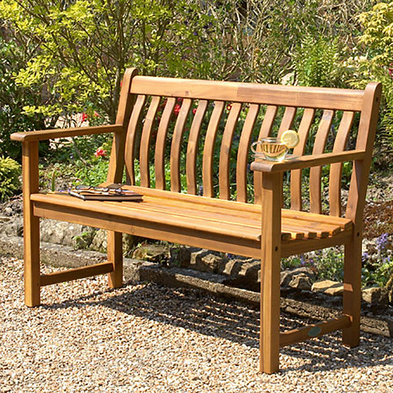 Alexander Rose Acacia Broadfield Wooden Bench 4ft (1.2m)