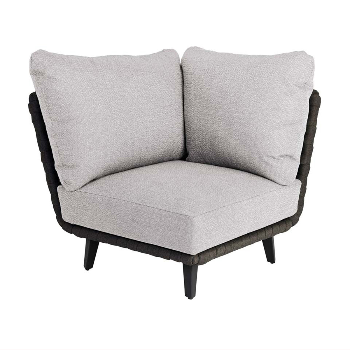 Alexander Rose Cordial Luxe Outdoor Dark Grey Corner Module with Cushion