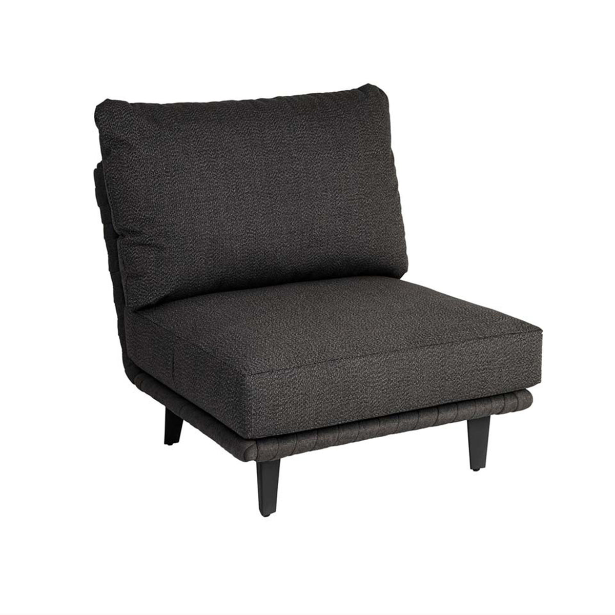 Alexander Rose Outdoor Cordial Luxe Dark Grey Mid Module with Cushion