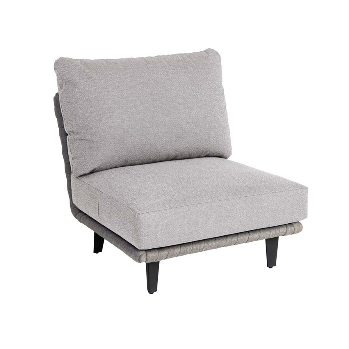 Alexander Rose Outdoor Cordial Luxe Light Grey Mid Module with Cushion