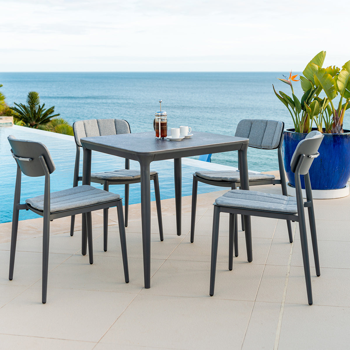 Alexander Rose Outdoor Rimini Stacking Side Chair