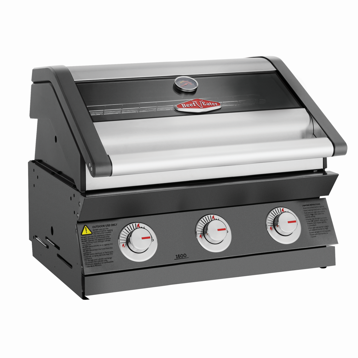 BeefEater 1600E Series 3 Burner Build In Gas Barbecue