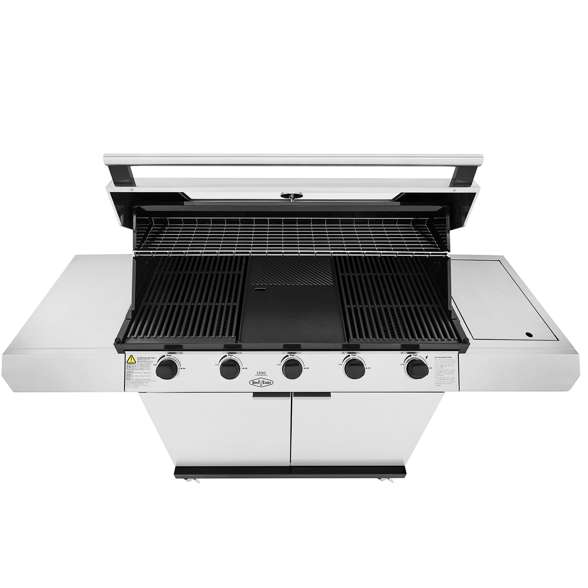 BeefEater 1200S Series 5 Burner Gas Barbecue with Cabinet Trolley and Side Burner