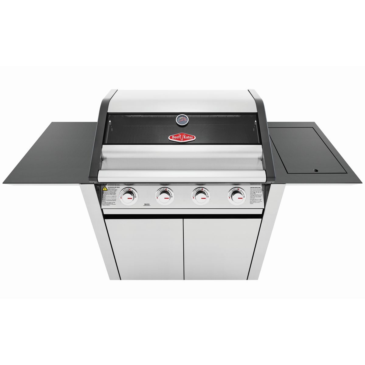BeefEater 1600S Series 4 Burner Barbecue with Cabinet Trolley and Side Burner