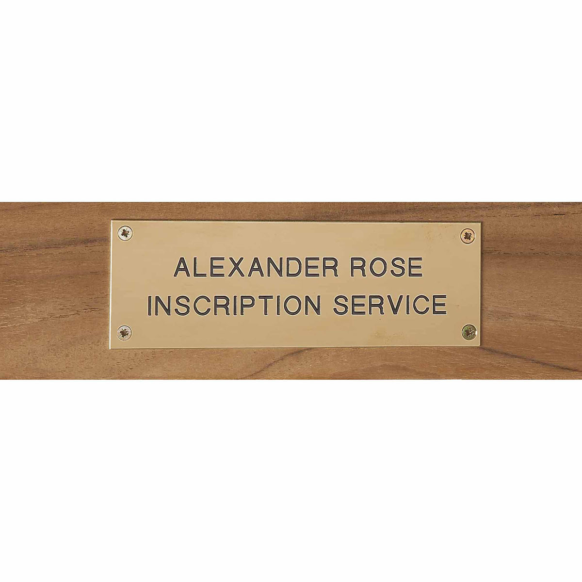 Alexander Rose Brass Engraving Plate