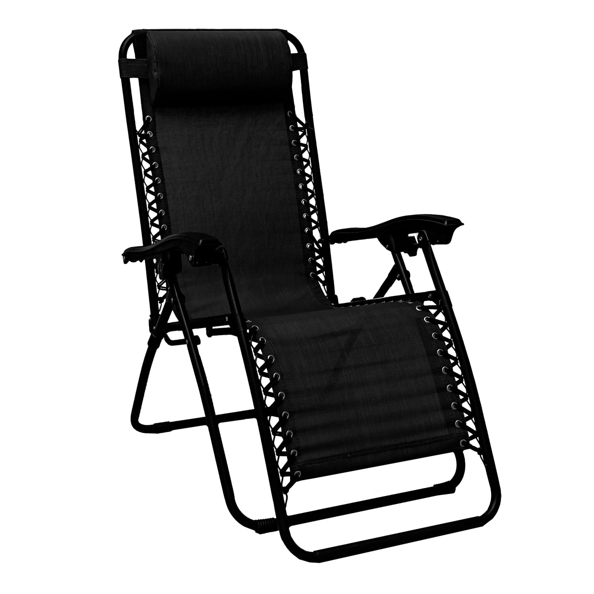 Bracken Outdoors Pair of Anti-Gravity Capri Relaxer Chairs - Black