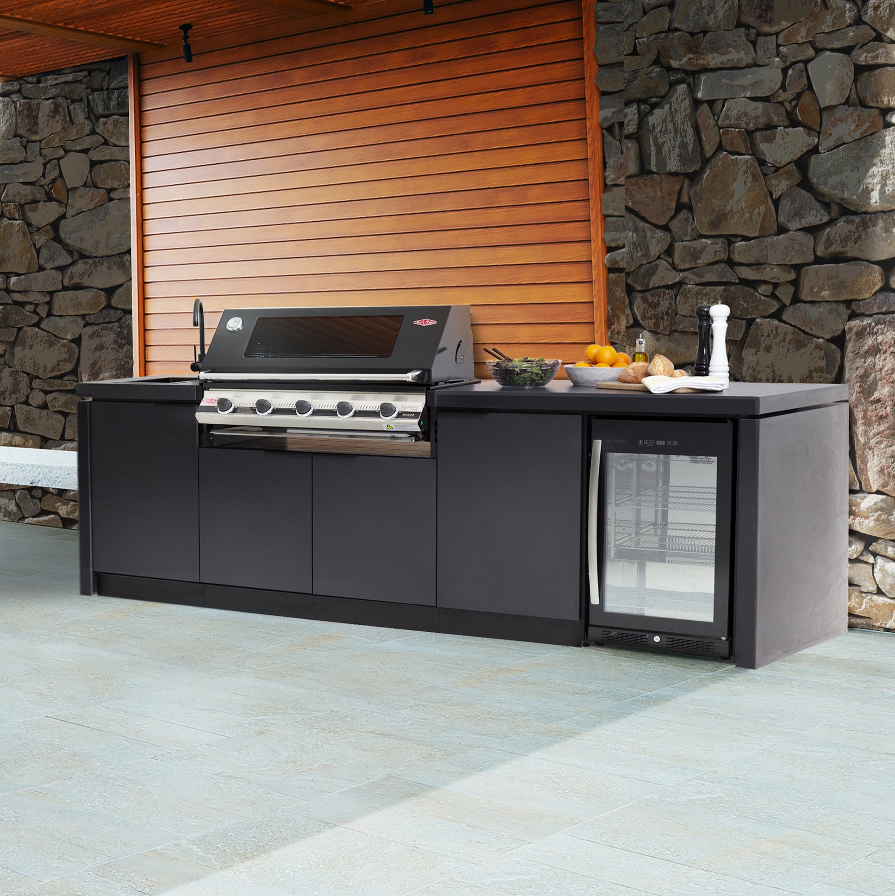 Outdoor Bbq Kitchen Cabinets Bunnings Outdoor Kitchen Alfresco Bbq