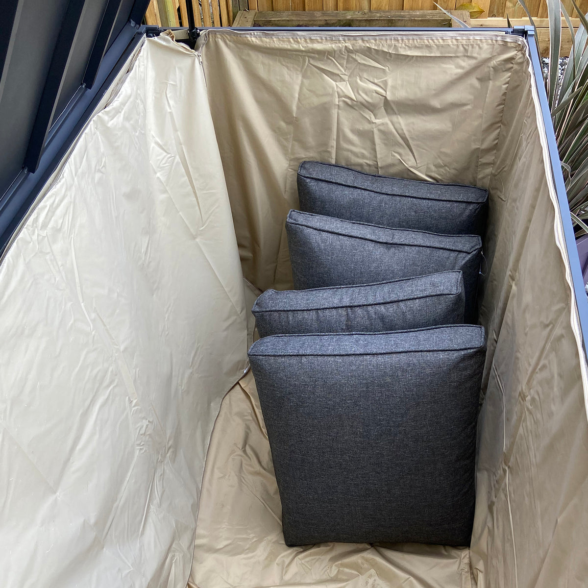 Bracken Outdoors Rhino Small Aluminium Cushion &amp; Garden Storage Box