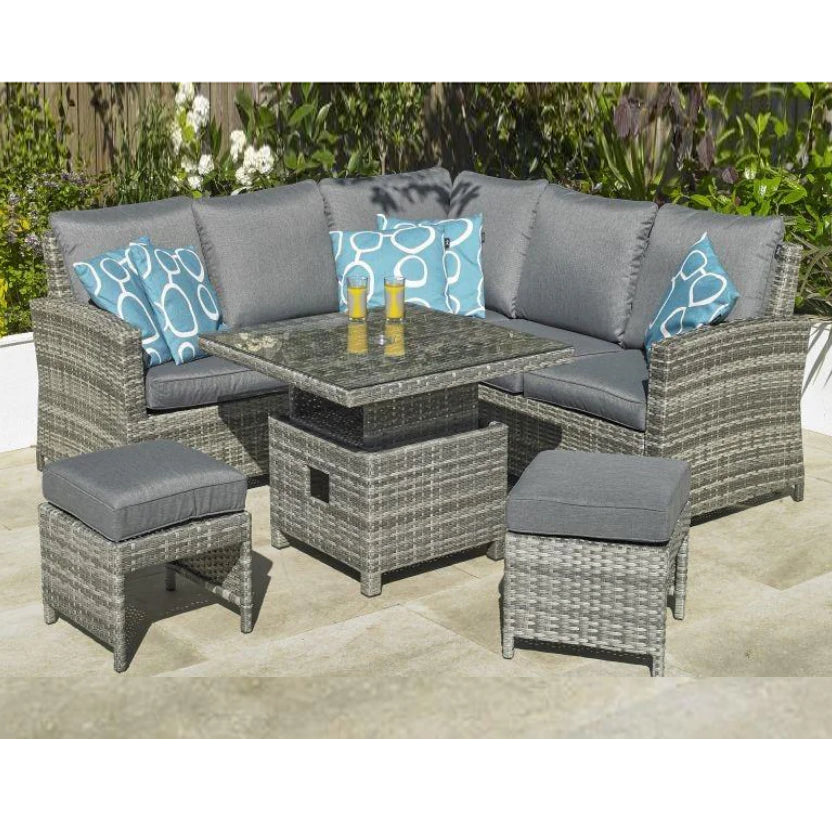 Bracken Outdoors Albany Compact Corner Sofa Set with Adjustable