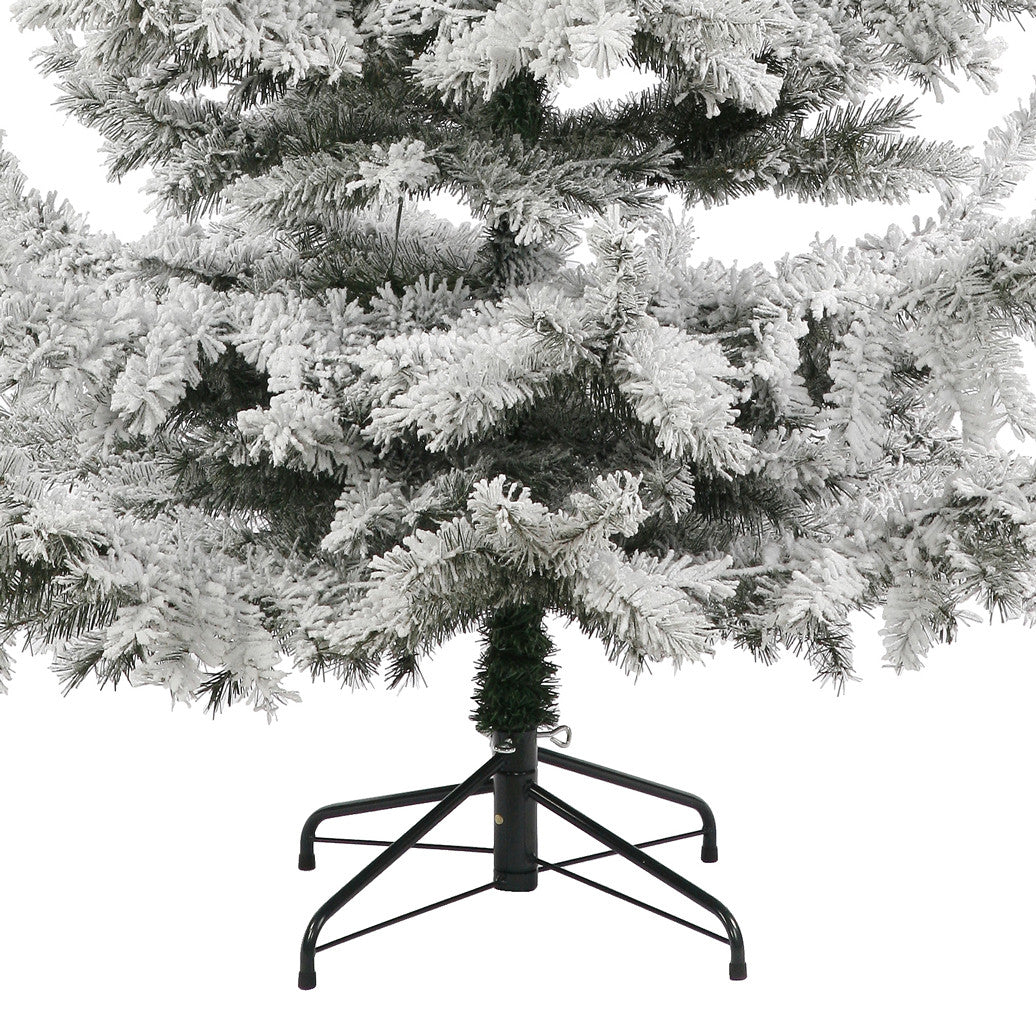 Artificial Snowy Christmas Tree Siberian Fir 7ft Flocked by Noma