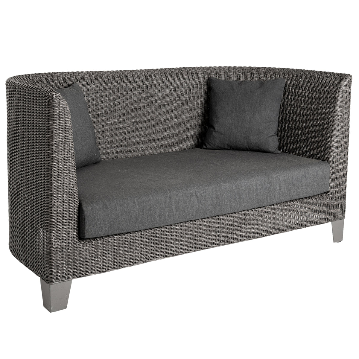 Alexander Rose Monte Carlo High Back Club 2 Seater Sofa with Cushion
